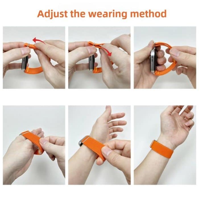 Adjustable Single Loop Elastic Nylon Watch Band, For Google Pixel Watch 3 45mm – Bild 5