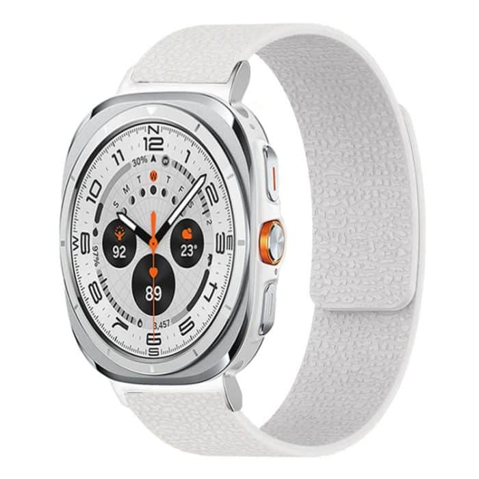 SYA003011502A.jpg Lychee Texture Soft Magnetic Silicone Watch Band, For Samsung Galaxy Watch Ultra 47mm / Ultra 2025, For Samsung Galaxy Watch8 / 8 Classic – Bild 1