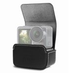 Wasserdichte Mini-Ledertasche, Aufbewahrungsbox für DJI OSMO Action / GoPro / SJCAM / Xiaomi Mi Jia, Black, Coffee