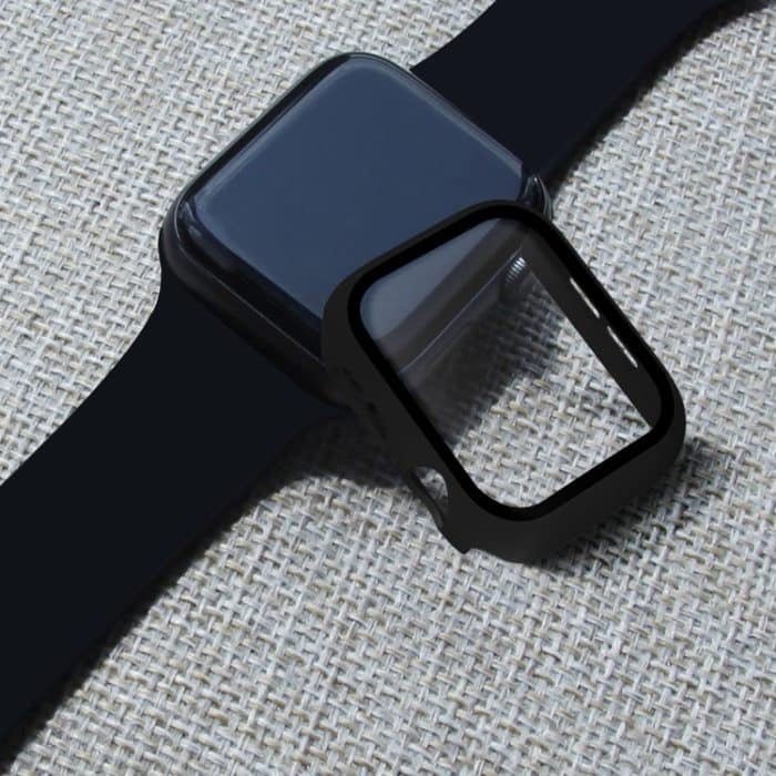 ENKAY Hat-Prince PC-Gehäuse mit vollständiger Abdeckung + Schutzfolie aus gehärtetem Glas für Apple Watch Series 5/4 44 mm – Bild 7