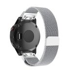 Für Garmin Fenix 5 Milan Metall Edelstahl Metallarmband (Silber), 20MM, 22MM, 26MM – Bild 2