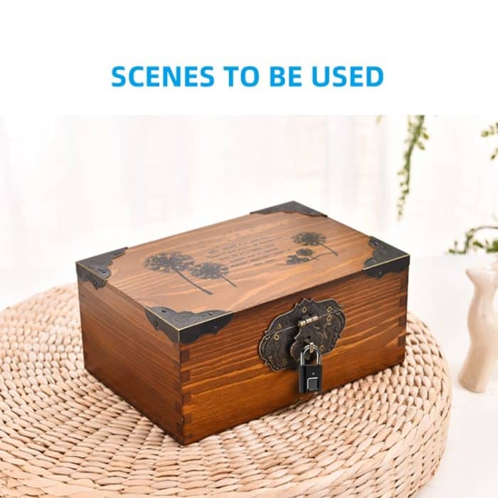 L34 Fingerabdruckschloss Smart Lock Haushaltsgepäckschlafsaal Elektronisches Vorhängeschloss – Bild 14