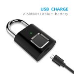 L34 Fingerabdruckschloss Smart Lock Haushaltsgepäckschlafsaal Elektronisches Vorhängeschloss – Bild 8