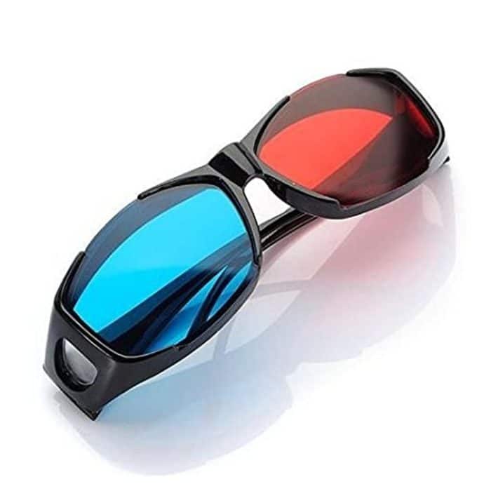 Rot Blau 3D Brille Anaglyphen gerahmte 3D Vision Brille für Spiel Stereo Movie Dimensional Brille Kunststoffbrille – Bild 1