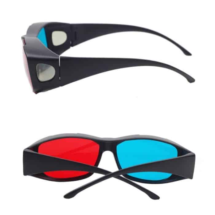 Rot Blau 3D Brille Anaglyphen gerahmte 3D Vision Brille für Spiel Stereo Movie Dimensional Brille Kunststoffbrille – Bild 4