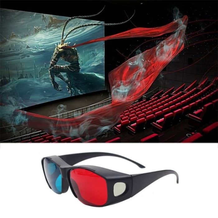 Rot Blau 3D Brille Anaglyphen gerahmte 3D Vision Brille für Spiel Stereo Movie Dimensional Brille Kunststoffbrille – Bild 6
