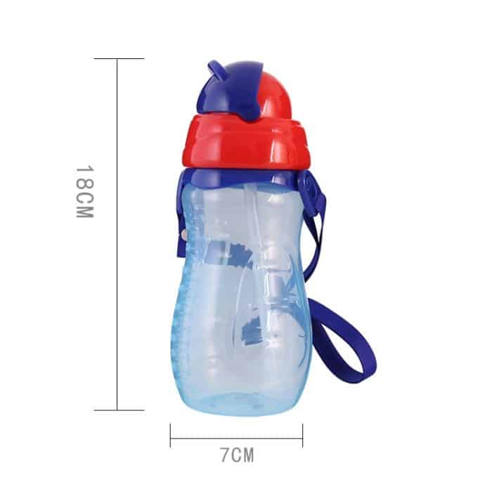 Baby-Wasserflasche mit Strohhalm, tragbar, Cartoon-Save-Becher, Sportflaschen, Baby-Fütterungsbecher – Bild 2