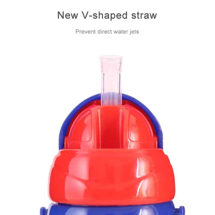 Baby-Wasserflasche mit Strohhalm, tragbar, Cartoon-Save-Becher, Sportflaschen, Baby-Fütterungsbecher – Bild 3