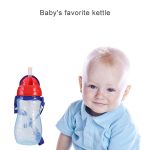 Baby-Wasserflasche mit Strohhalm, tragbar, Cartoon-Save-Becher, Sportflaschen, Baby-Fütterungsbecher – Bild 9