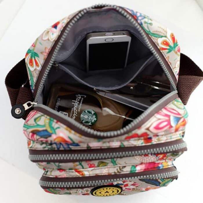 Damen Umhängetasche, wasserdichte Nylon-Handtasche, mehrschichtige Umhängetasche – Bild 6