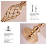 Vergoldeter Schmiedeeisen-Kerzenständer, Fenster-Hochzeits-Requisiten-Dekoration, 40cm, 48cm, 54cm – Bild 7