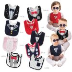 Groomsman Speicheltuch Kind Fake Gentleman Fliege Persönlichkeit Wasserdicht Lätzchen – Bild 5