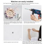 Kreative Wanduhr. Reine handbemalte Wanduhr – Bild 13