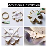 Kreative Wanduhr. Reine handbemalte Wanduhr – Bild 14