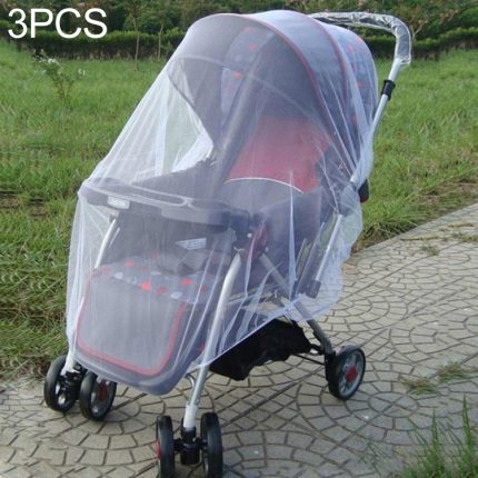 3 PCS 150 cm Baby Kinderwagen Moskito Insekten Schutz Netz Sichere Kleinkinder Schutz Mesh Kinderwagen Zubehör Moskitonetz