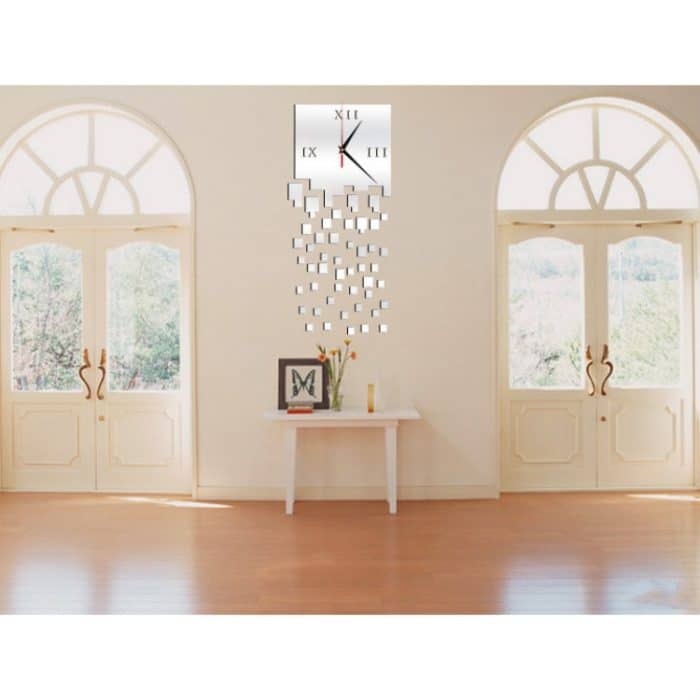 Spiegeluhr, Persönlichkeit, Wanduhr, dreidimensionale Wanddekoration, Mosaik-Wanduhr – Bild 3