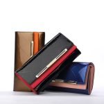 Rindsleder-Geldbörse, luxuriöses Design, Damen-Party-Clutch, Lackleder-Geldbörsen, langer Kartenhalter – Bild 4