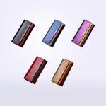 Rindsleder-Geldbörse, luxuriöses Design, Damen-Party-Clutch, Lackleder-Geldbörsen, langer Kartenhalter – Bild 5