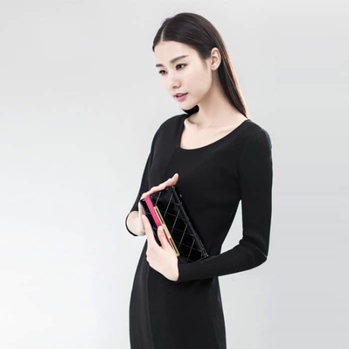 Rindsleder-Geldbörse, luxuriöses Design, Damen-Party-Clutch, Lackleder-Geldbörsen, langer Kartenhalter – Bild 6