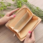 Geprägte Lingge Long Wallet Retro-Muster Multi-Card-Clutch – Bild 4