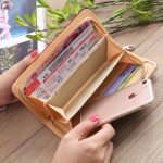 Geprägte Lingge Long Wallet Retro-Muster Multi-Card-Clutch – Bild 5