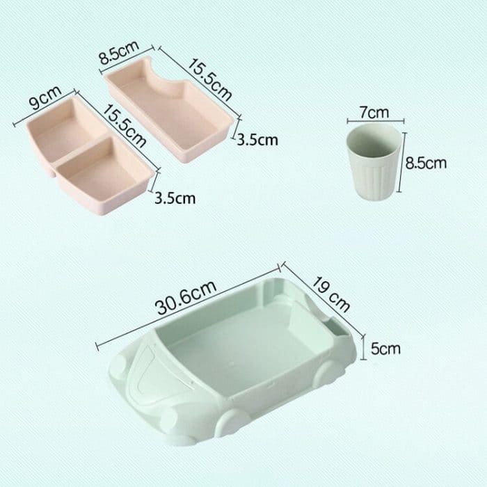 Baby-Cartoon-Autoschild aus Bambusfaser – Bild 3