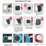 3D-Acryl-Katzenspiegel-Wanduhr, DIY, modische Heimdekoration – Bild 5