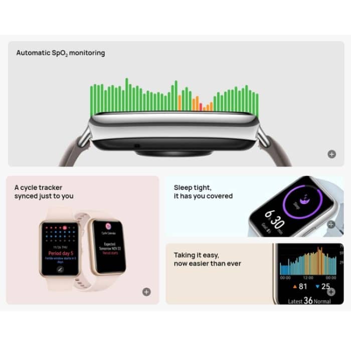 Original Huawei WATCH FIT 2 Smart-Sportuhr, Black, Pink, Blue, Gray, White – Bild 6