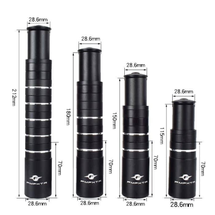 FMFXTR Höhenvergrößerer für Mountainbike-Lenker aus Aluminiumlegierung, 8.5cm Black, 8.5cm Red, 8.5cm Blue, 11.4cm Black, 11.4cm Red – Bild 3