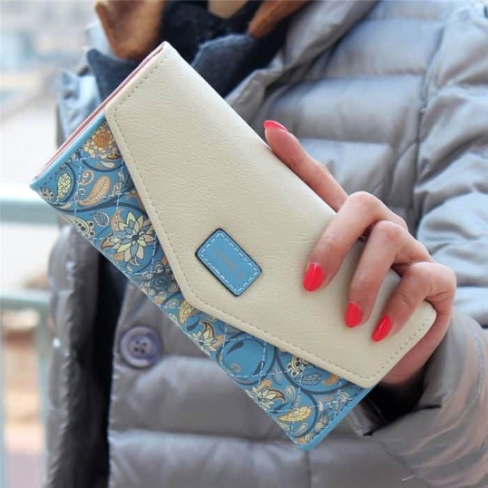 Mode Damen Leder Clutch Bag Geldbörse Lange Cartoon Brieftasche Geldbörse – Bild 2
