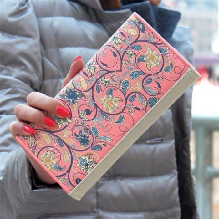 Mode Damen Leder Clutch Bag Geldbörse Lange Cartoon Brieftasche Geldbörse – Bild 6