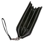 Frauen Metall Schädel Brieftasche Karte Leder Wristlet Handtaschen – Bild 2