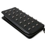 Frauen Metall Schädel Brieftasche Karte Leder Wristlet Handtaschen – Bild 3