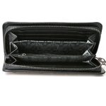 Frauen Metall Schädel Brieftasche Karte Leder Wristlet Handtaschen – Bild 5
