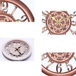 Home Runde Retro-Wohnzimmer-Quarz-Wanduhr – Bild 3
