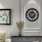 Home Runde Retro-Wohnzimmer-Quarz-Wanduhr – Bild 4