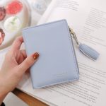 Kurze Design Bifold Quaste Frauen Brieftasche PU Leder Kurze Kreditkarte Halter Geldbörse – Bild 7