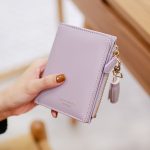Kurze Design Bifold Quaste Frauen Brieftasche PU Leder Kurze Kreditkarte Halter Geldbörse – Bild 8