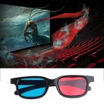 10 Stück 3D-Brille Universal Black Frame Rot Blau Cyan Anaglyph 3D-Brille 0,2 mm Für Movie Game DVD