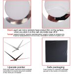 2 PCS Home Kristall Acryl Quarz Spiegel Uhr Schmuck Uhr Blütenblatt Muster Uhr – Bild 4