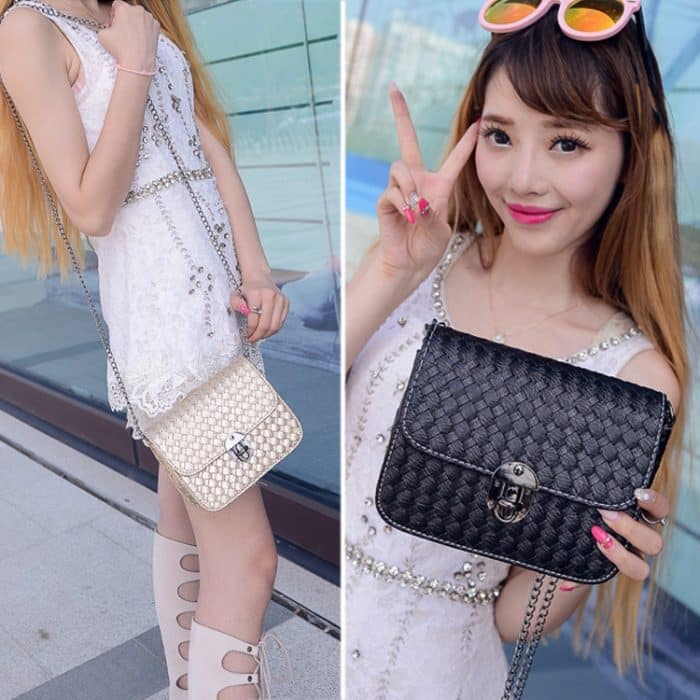 Kette Handtaschen Flut kleine quadratische Paket Frauen Umhängetasche Messenger Bag – Bild 5