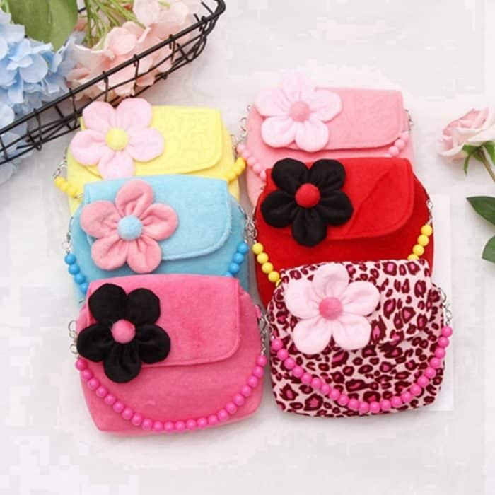 3 PCS Mode Umhängetasche Kinder Mädchen Prinzessin Blume Messenger Handtasche Schöne Geldbörsen – Bild 4