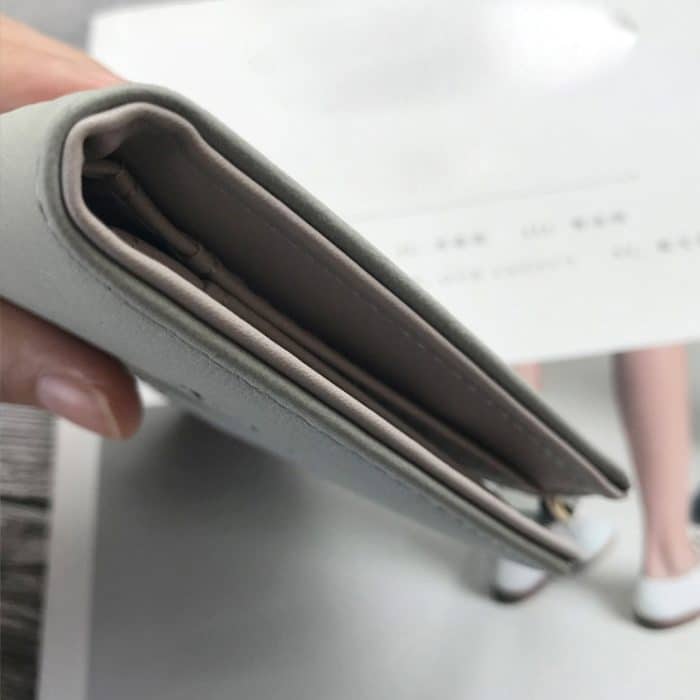 Brieftasche weibliche kurze Student koreanische Version der niedlichen kleinen frischen faltbaren Mini-Gezeiten-Persönlichkeits-Münzen-Geldbörse – Bild 4