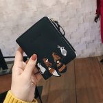 Brieftasche weibliche kurze Student koreanische Version der niedlichen kleinen frischen faltbaren Mini-Gezeiten-Persönlichkeits-Münzen-Geldbörse – Bild 6