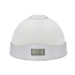 Lazy Magic Bunte leuchtende Projektionsuhr LED-Halbkugel-Wecker, Lazy Magic Clock