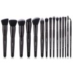 Zoreya Marke Make-up-Pinsel-Set mit weichen synthetischen Borsten, Augen-Make-up-Werkzeuge, tierversuchsfrei, schwarze Blending Crease Foundation-Pinsel – Bild 2
