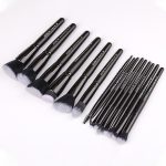 Zoreya Marke Make-up-Pinsel-Set mit weichen synthetischen Borsten, Augen-Make-up-Werkzeuge, tierversuchsfrei, schwarze Blending Crease Foundation-Pinsel – Bild 3