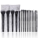 Zoreya Marke Make-up-Pinsel-Set mit weichen synthetischen Borsten, Augen-Make-up-Werkzeuge, tierversuchsfrei, schwarze Blending Crease Foundation-Pinsel – Bild 5
