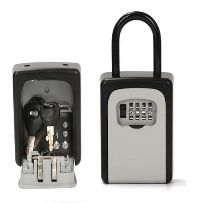 Safty Key Lock Box Kombination Tragbare Aluminiumlegierung Key Safe Safe Sicherheitsschlüsselhalter Secure Box – Bild 1