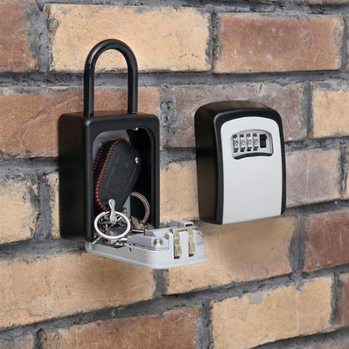 Safty Key Lock Box Kombination Tragbare Aluminiumlegierung Key Safe Safe Sicherheitsschlüsselhalter Secure Box – Bild 8